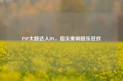 PSP太鼓达人DX，指尖奏响鼓乐狂欢