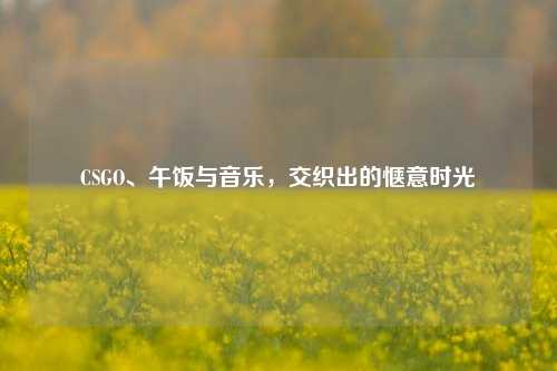 CSGO、午饭与音乐,交织出的惬意时光