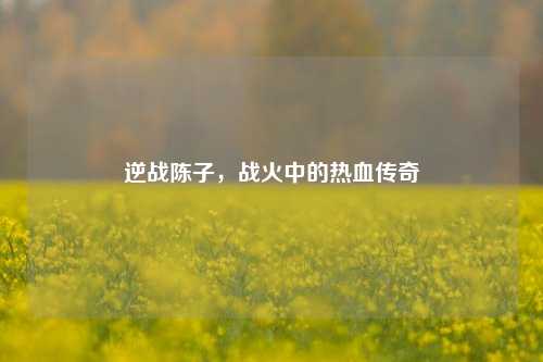 逆战陈子，战火中的热血传奇