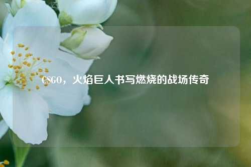 CSGO，火焰巨人书写燃烧的战场传奇