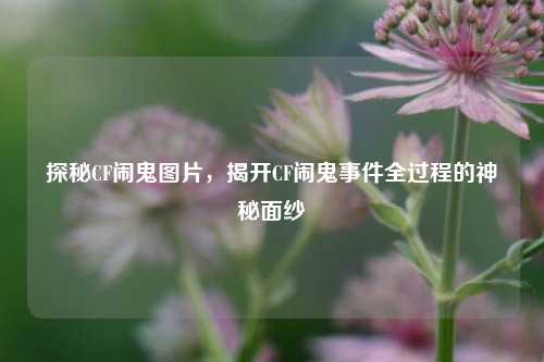探秘CF闹鬼图片，揭开CF闹鬼事件全过程的神秘面纱