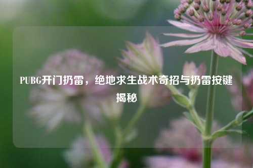 PUBG开门扔雷，绝地求生战术奇招与扔雷按键揭秘