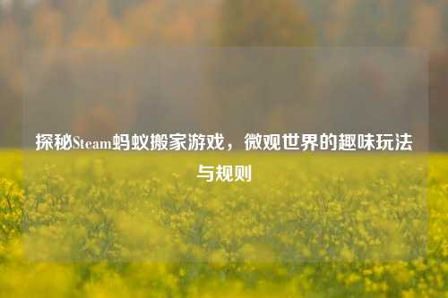 探秘Steam蚂蚁搬家游戏,微观世界的趣味玩法与规则