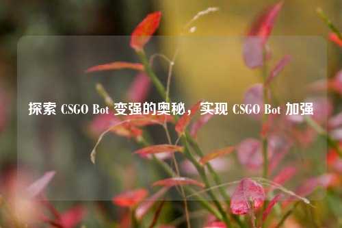 探索 CSGO Bot 变强的奥秘，实现 CSGO Bot 加强