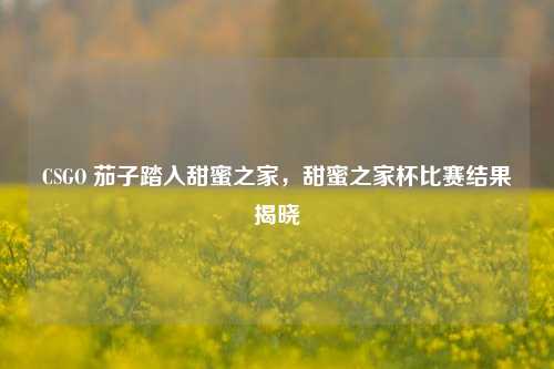 CSGO 茄子踏入甜蜜之家，甜蜜之家杯比赛结果揭晓