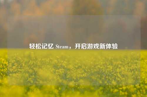 轻松记忆 Steam，开启游戏新体验