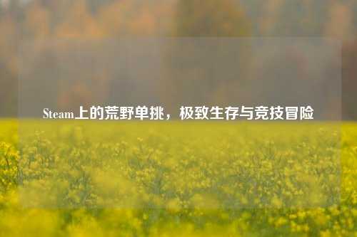 Steam上的荒野单挑，极致生存与竞技冒险